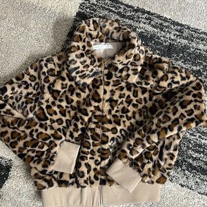 Leopard Print Bomber jacket